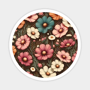 Cosmos Flowers Magnet